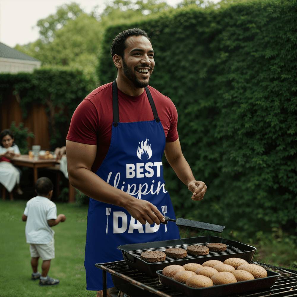 Best Gift For Dad The Custom Cooking Apron Best Flippin Dad - Kubby&Co Worldwide