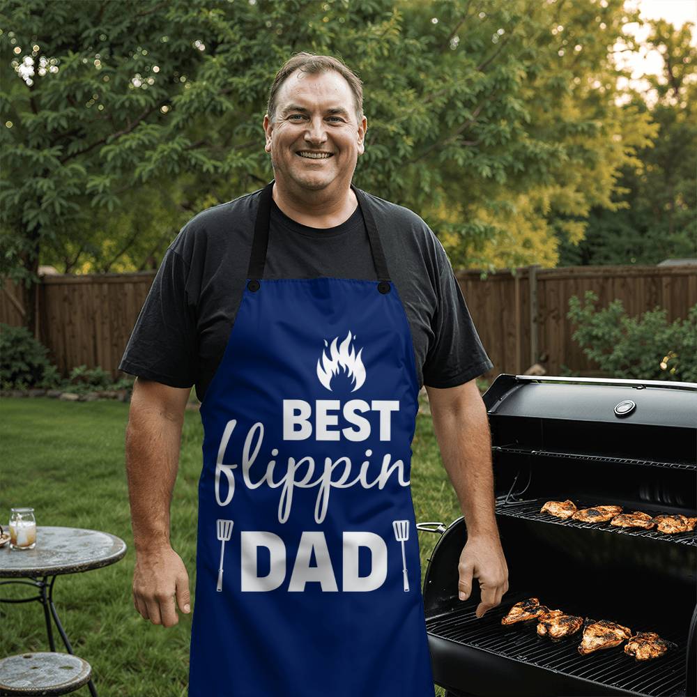 Best Gift For Dad The Custom Cooking Apron Best Flippin Dad - Kubby&Co Worldwide