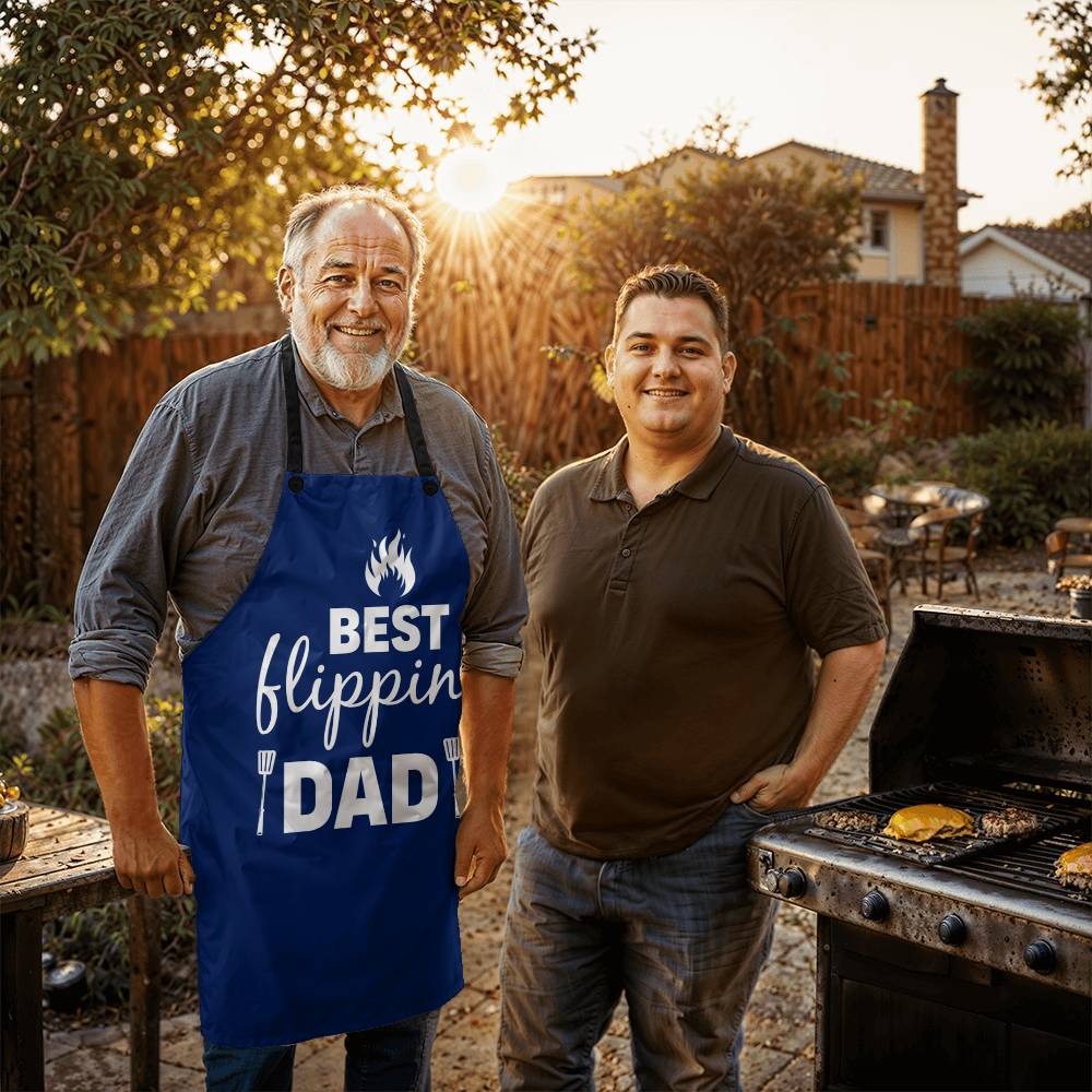 Best Gift For Dad The Custom Cooking Apron Best Flippin Dad - Kubby&Co Worldwide
