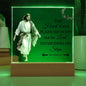 Customized Acrylic Plaque Picture Frame, Multi Color LED Lights - Kubby&Co Worldwide