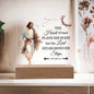 Customized Acrylic Plaque Picture Frame, Multi Color LED Lights - Kubby&Co Worldwide