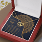 Gold Necklace, 18 Single Diamonds, Happy Anniversary My Wife - Kubby&Co Worldwide