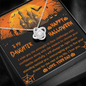 Gold Women's Necklace, Happy Halloween Daughter - Kubby&Co Worldwide