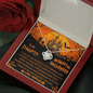 Gold Women's Necklace, Happy Halloween Daughter - Kubby&Co Worldwide
