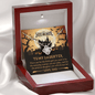 Gold Necklace, Happy Halloween, My Daughter, Sacred Knot - Kubby&Co Worldwide