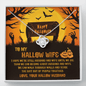 Gold Necklace, Happy Halloween, Love Knot Necklace, My Hallow Wife - Kubby&Co Worldwide
