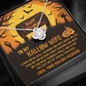 Gold Necklace, Happy Halloween, Love Knot Necklace, My Hallow Wife - Kubby&Co Worldwide