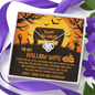 Gold Necklace, Happy Halloween, Love Knot Necklace, My Hallow Wife - Kubby&Co Worldwide