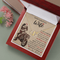 Gold Necklace, 18 Diamonds, To My Gorgeous Wife Forever - Kubby&Co Worldwide