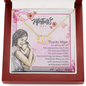 Gold Necklace, 18 Single Diamonds, Mother's Day, Tender Care - Kubby&Co Worldwide