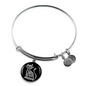 Engraved Gold Custom Bangle Bracelet, Cat Lovers, Time Spent - Kubby&Co Worldwide