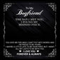 Cuban Link Chain Necklace, To My Boyfriend, The Day I Met You - Kubby&Co Worldwide