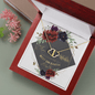 Gold Necklace, 18 Single Cut Diamonds, Happy Mother's Day - Kubby&Co Worldwide