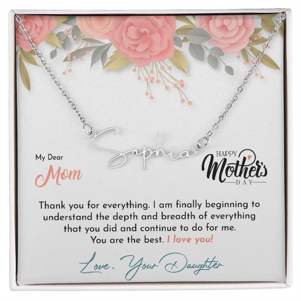 Mother's Day With Love, Signature Style Necklace, Best Mom - Kubby&Co Worldwide