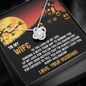 Gold Necklace, Happy Halloween My Wife, Love Knot - Kubby&Co Worldwide