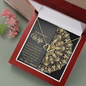 Gold Necklace, 18 Single Diamonds, Happy Anniversary, My Wife - Kubby&Co Worldwide