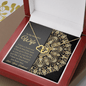 Gold Necklace, 18 Single Diamonds, Happy Anniversary, My Wife - Kubby&Co Worldwide