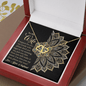 Gold Necklace, 18 Diamonds, To My Wife Just One Kiss - Kubby&Co Worldwide