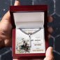Father's Day, Cuban Link Chain Cross-Necklace, From Daughter - Kubby&Co Worldwide