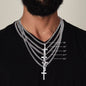 Father's Day, Cuban Link Chain Cross-Necklace, From Daughter - Kubby&Co Worldwide