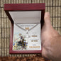 Father's Day, Cuban Link Chain Cross-Necklace, From Daughter - Kubby&Co Worldwide