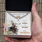 Father's Day, Cuban Link Chain Cross-Necklace, From Daughter - Kubby&Co Worldwide