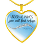 Under His Wings - Heart Necklace - Find Refuge - Kubby&Co Worldwide
