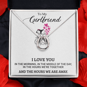 Gold Necklace, Personalized Message Card, To My Girlfriend - Kubby&Co Worldwide