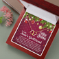 Gold Necklace, 18 Diamonds, Merry Christmas To Our Son's Girlfriend - Kubby&Co Worldwide