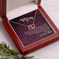 Gold Necklace, 18 Diamonds, Mom I Am Grateful and Blessed - Kubby&Co Worldwide