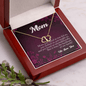 Gold Necklace, 18 Diamonds, Mom You Are The Backbone - Kubby&Co Worldwide