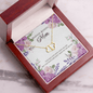 Gold Necklace, 18 Diamonds, Stepmom Mother's Day, Thank You - Kubby&Co Worldwide