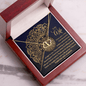 Gold Necklace, 18 Diamonds, Wife Happy Anniversary, My Partner - Kubby&Co Worldwide
