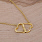 Gold Necklace, 18 Diamonds, Wife Happy Anniversary, My Partner - Kubby&Co Worldwide