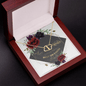 Gold Necklace, 18 Single Cut Diamonds, Happy Mother's Day - Kubby&Co Worldwide