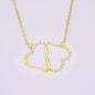 Gold Necklace, 18 Single Cut Diamonds, Mom My Best Friend - Kubby&Co Worldwide