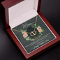 Gold Necklace, 18 Single Diamonds, Mother's Day, Hope and Love - Kubby&Co Worldwide