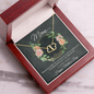 Gold Necklace, 18 Single Diamonds, Mother's Day, Hope and Love - Kubby&Co Worldwide