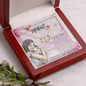 Gold Necklace, 18 Single Diamonds, Mother's Day, Tender Care - Kubby&Co Worldwide