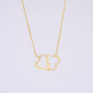 Gold Necklace, 18 Single Diamonds, My Beautiful Special Wife - Kubby&Co Worldwide