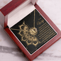 Gold Necklace, 18 Single Diamonds, My Beautiful Wife - Kubby&Co Worldwide