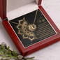 Gold Necklace, 18 Single Diamonds, My Beautiful Wife - Kubby&Co Worldwide