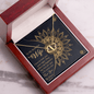 Gold Necklace, 18 Single Diamonds, Wife Happy Anniversary - Kubby&Co Worldwide