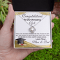 Gold Necklace, Happy Graduation Daughter, Love Mom & Dad - Kubby&Co Worldwide