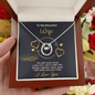 Gold Necklace, Valentine's Day Message Card, My Beautiful Wife - Kubby&Co Worldwide