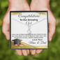 Gold Necklace, Graduation Daughter, Love Mom & Dad - Kubby&Co Worldwide