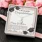 Gold Necklace, Happy Graduation Daughter, From Dad - Kubby&Co Worldwide