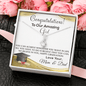 Gold Necklace, Graduation Daughter, Love Mom & Dad - Kubby&Co Worldwide