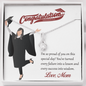 Gold Necklace, Happy Graduation Daughter, Love Mom - Kubby&Co Worldwide