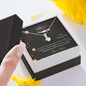 Gold Necklace, Happy Graduation Daughter, Love Mom - Kubby&Co Worldwide